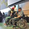 Hip-hop duo 4 Wheel City perform at the event celebrating 20 years of the Americans with Disabilities Act.